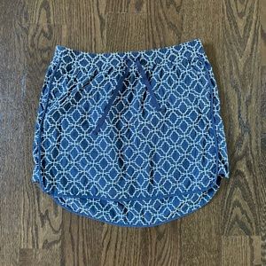 GAP Blue and White Casual Mini Skirt Size Medium